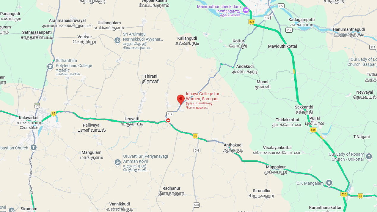 Idhaya College for Women location map